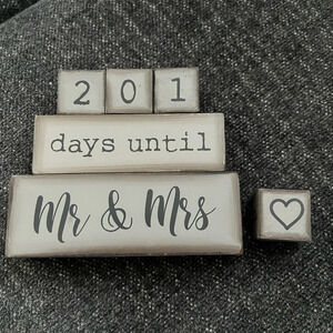 Mr. And Mrs. Wedding Countdown
